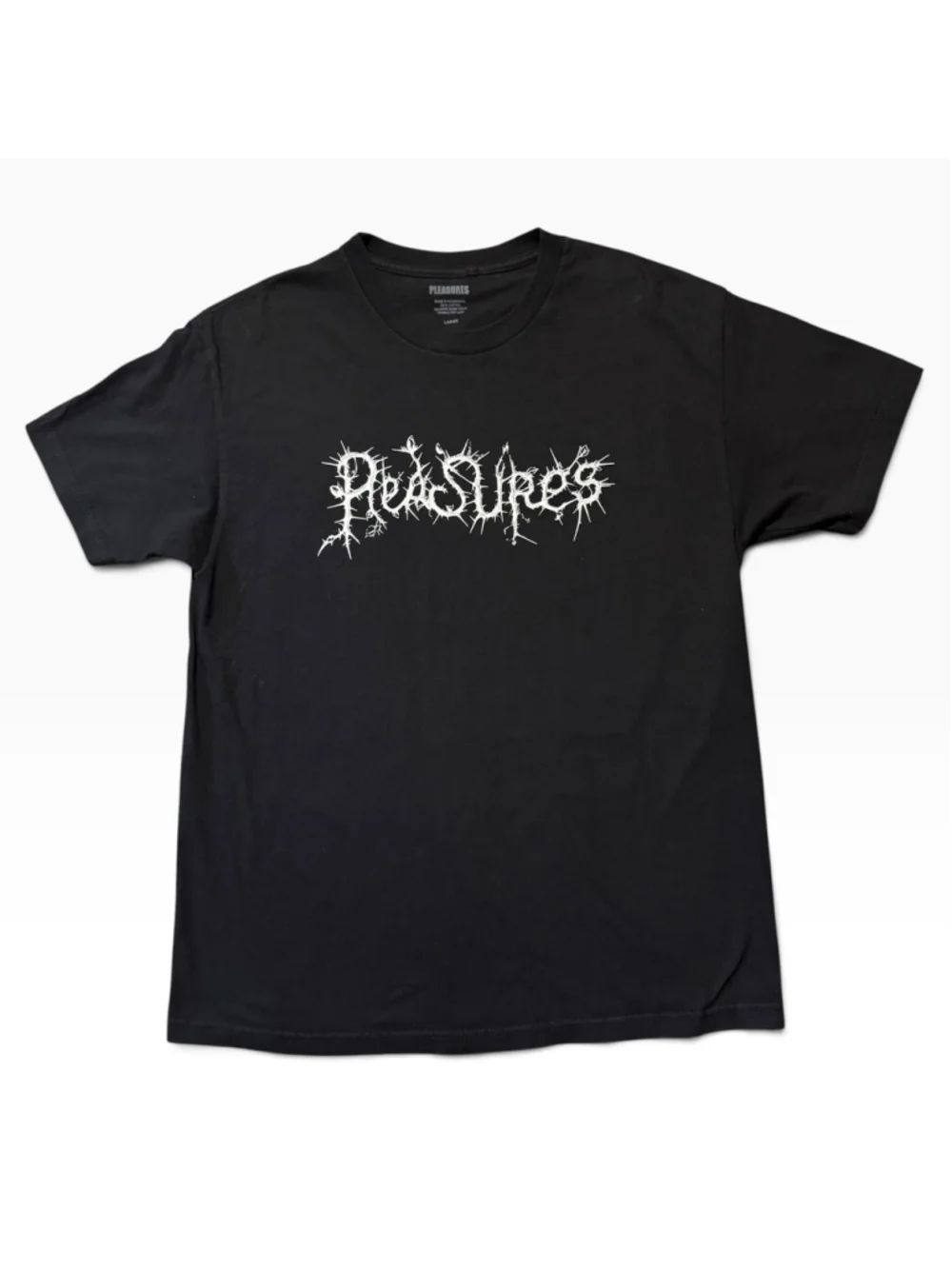 PLEASURES Nature Is a Language You Cant Read Graphic Shirt Size Large